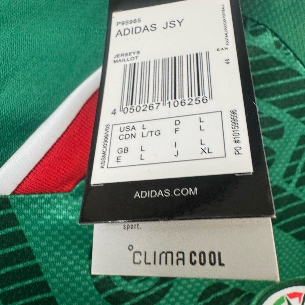 adidas unisex Green Mexico Soccer Jersey - Picture 3 of 8